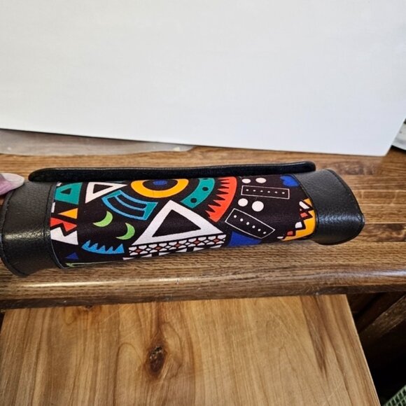 ZawadiGiftBeadke African Multicoloured Geometric Clutch Bag - Picture 3 of 5